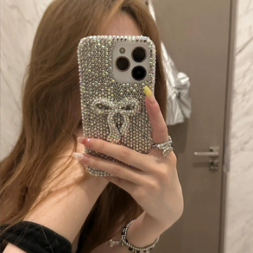 Show details for Luxury Diamond Love Mirror Butterfly Girl Glitter TPU Phone Case for iPhone 17 16 Pro Max 15 14 13 12 11 Made PU Sparkling Cover Picture of Luxury Diamond Love Mirror Butterfly Girl Glitter TPU Phone Case for iPhone 17 16 Pro Max 15 14 13 12 11 Made PU Sparkling Cover